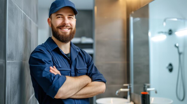 Local tradesperson working on home repair and maintenance