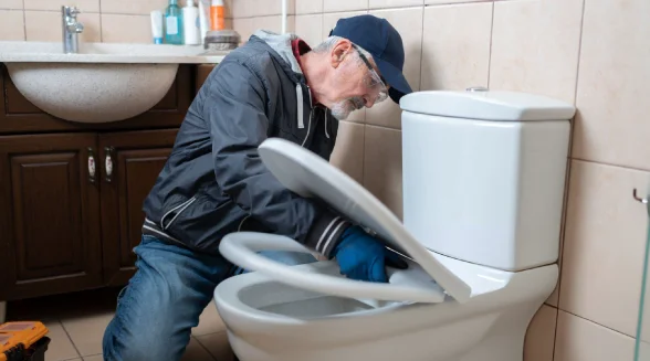 Toilet and bathroom plumbing repairs